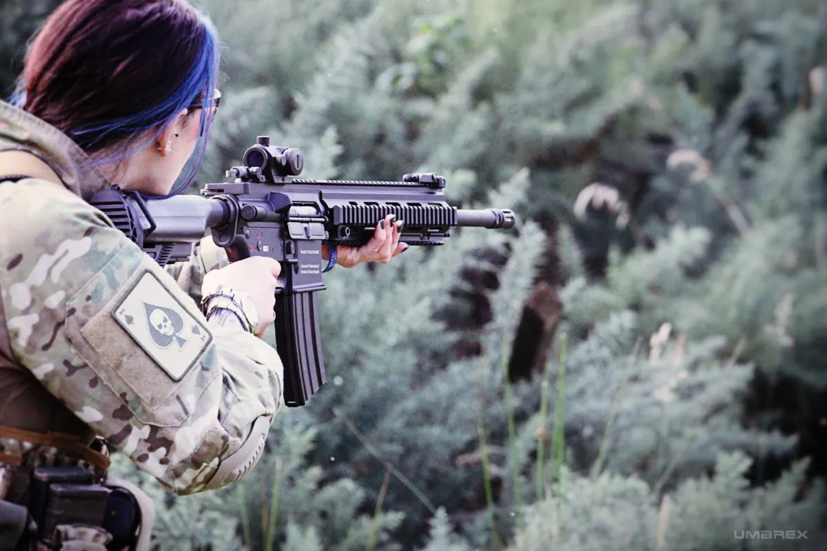 Airsoft Frau